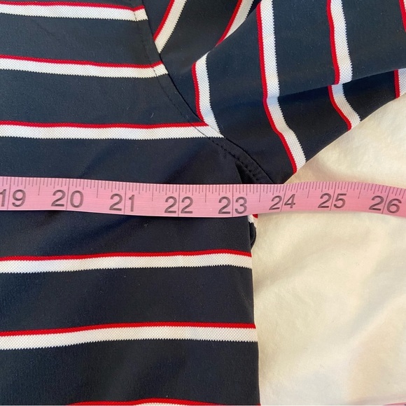 FootJoy Men's Performance Golf Polo Black White Red Stripe Size XXL - Picture 8 of 9